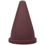 Tantus Cone Squat Firm Dildo Garnet