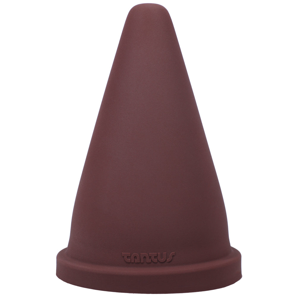 Tantus Cone Squat Firm Dildo Garnet
